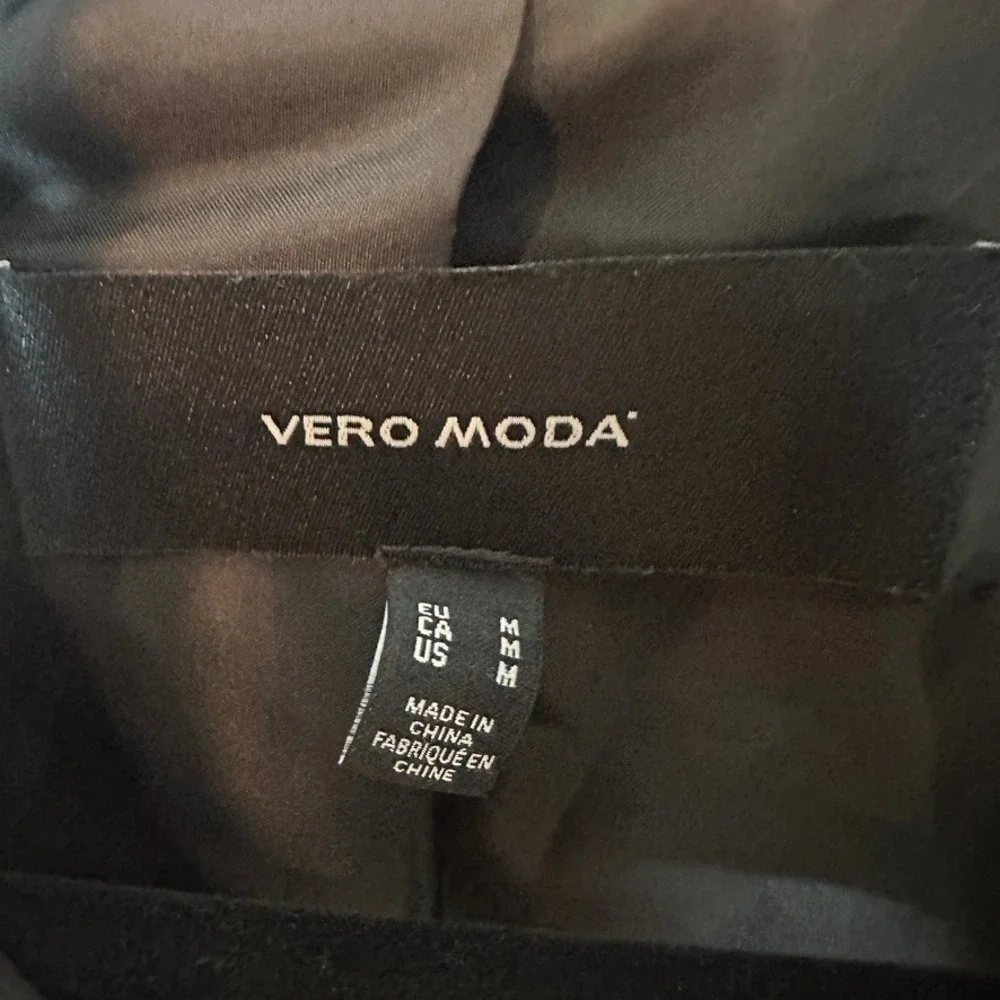 Vero Moda Black Teddy Fleece Button Up Jacket Sherpa Lined Women's Medium - Picture 3 of 6